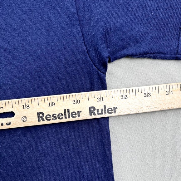 Vintage Emiliano Zapata T-Shirt Mens Medium Navy Blue Mexican Revolution Bandito - Picture 9 of 11